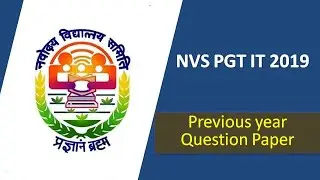 NVS PGT IT Question paper 2019