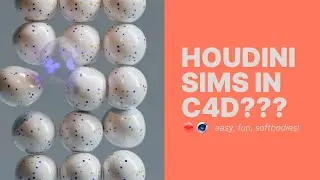 Houdini level softbodies in C4D! (3D tutorial)