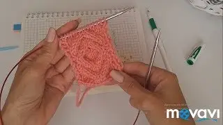 Узор спицами.