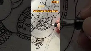 Art tutorial Easy & beautiful floral design pattern #madhubani #lineart #arttherapy #floral #doodle