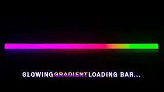 CSS Glowing Gradient Loading Bar tonudipa coding