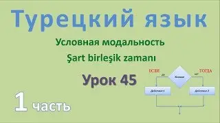 Турецкий язык. Урок 45. Условная модальность. Şart birleşik zamanı. Часть 1