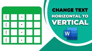 How to change text from horizontal to vertical in word 2010