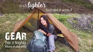 GEAR! What I took for 3 Nights Alone in the Wild | 9.6kg Base Weight | Backpacking & Wild Camping