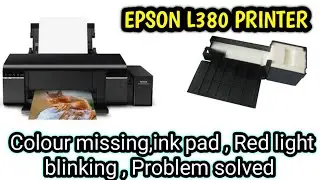 Epson L805 colour missing problem solve, Epson l805 printer ink pad change, Epson l805 red light