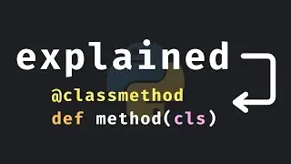 @classmethod explained in Python