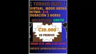 Torneo de Ajedrez ₡20.000 en premios