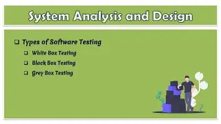 20 - System Analysis and Design | Types of software testing | White Box Testing | Black Box Testing