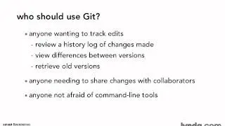 1.04  What is Git Who should use Git (Кто должен использовать git)