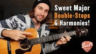 How to Create Sweet Double Stop Harmonies - Major Scale in 3rds!