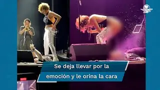 Cantante causa polémica por orinar sobre un fan durante concierto