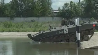 Преодоление водной преграды на БМД-2 и БТР-Д (106 Тульская дивизия ВДВ 2020 год).