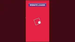 Website Loader Using CSS #shorts