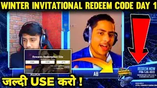 Winter Invitational Redeem Code Day 1 | Free Fire Redeem Code Today 🔥