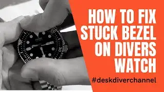 Seiko SKX007 - How to fix stuck bezel (#deskdiverchannel tutorial)