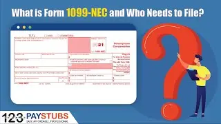 What is Form 1099-NEC and Who Needs to File? | 123PayStubs