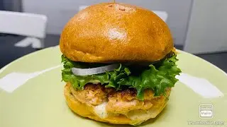 Easy Salmon patties burger||just simply food