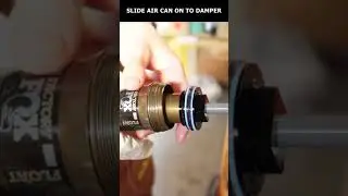 How to service a bike shock (air can service) #Shorts