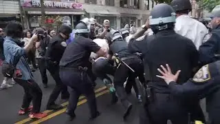 NYPD clash with pro-Palestine protest in Brooklyn leads to 40 arrests