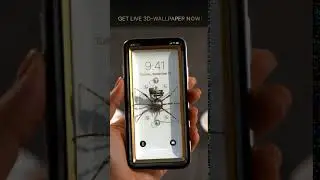 3d 4d spider live wallpaper for phone by Walli fly