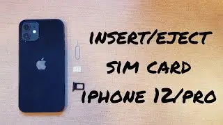 how to insert/eject sim card iphone 12