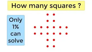 Only 1% of people can solve. How many squares?