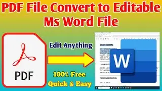 PDF to Word Convert Quick and Easy