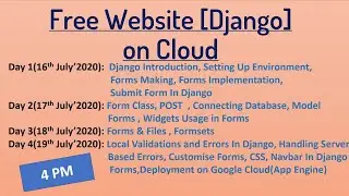 Free Website [Django] on Cloud.