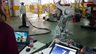 Robot calibration with a Leica laser tracker - RoboDK