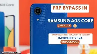 FRP BYPASS |REMOVE IN SAMSUNG A03 CORE |SM A032F WIPE |HARDRESET PIN |PATTERN |PASSWORD UNLOCK |2024