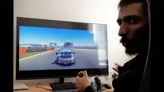 4k Samsung 43 smart M7 monitor + Grid autosport 21:9 = Magic !