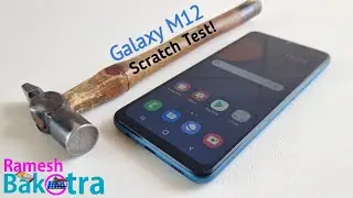 Samsung Galaxy M12 Screen Glass Scratch Test