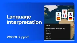 Using Language Interpretation in your meeting or webinar