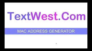 MAC Address Generator