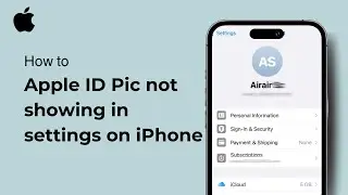 Apple ID Pic not showing in settings on iPhone ( iOS ) 2024