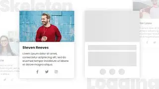 Skeleton Loading Effect | On Cards With Images, Text & Icons - Using HTML, CSS & Javascript