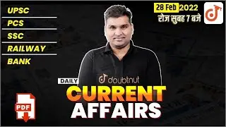 Live Daily Current Affairs & GK | 28 Feb 2022 | Hindi & English | Important For All Exams|Gaurav Sir