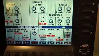 Управление вокальным процессором на PSR-3000 отличается от PSR-2100, тут менее удобно.