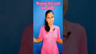 Idiom| cold shoulder | English with Sam #shorts