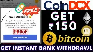 CoinDCX Refer & Earn Loot 🔥 Singup Free ₹150, Per Refer ₹100 🤑 Withdraw instantly in bank account