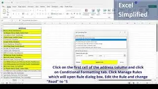 Highlight Excel cells containing specific text using Conditional Formatting