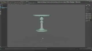 Maya 2019 Revolving the Curve-  Table