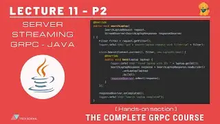 [gRPC #11.2] Implement server-streaming gRPC API - Java