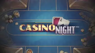 Casino Night Slot by NetEnt - Full gameplay showing features and free spins bonus! 🎰