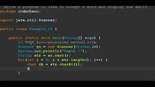 Write a program in Java to accept a word and display the ASCII  code of each character of the word