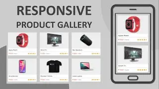 Responsive Product Gallery Using CSS Flexbox | E-Commerce Product Card Hover Effects