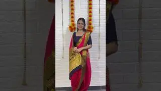 Nauvari Saree Draping #maharashtrian #saree #drapingsaree @santoshi_megharaj