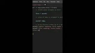 C Program to Swap Two Numbers