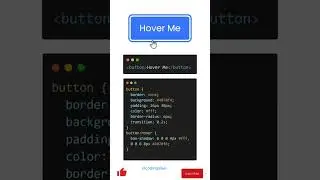 Hover Me in Html and CSS #php #shorts