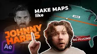 How to Make Maps like Johnny Harris | No Plugins [After Effects Tutorial]